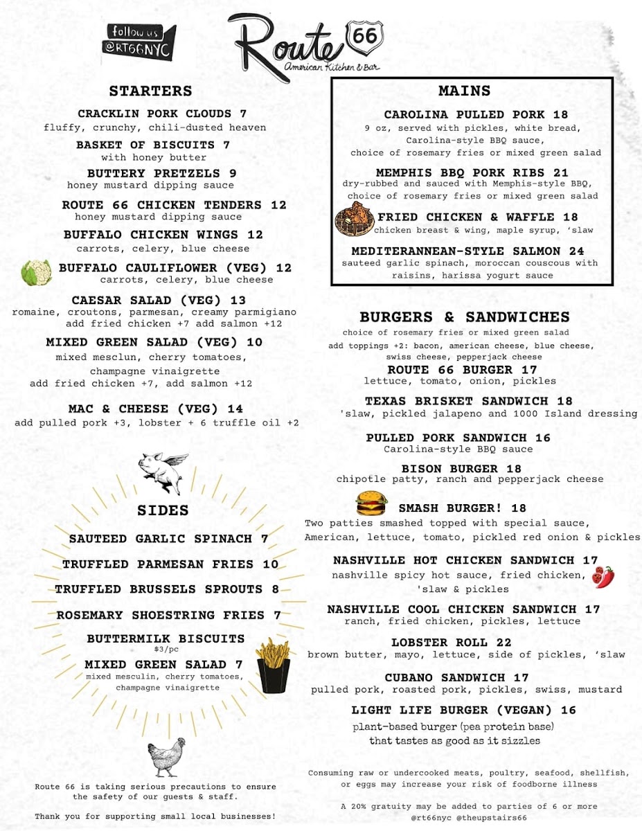 Route 66 Smokehouse Menu - Image 2