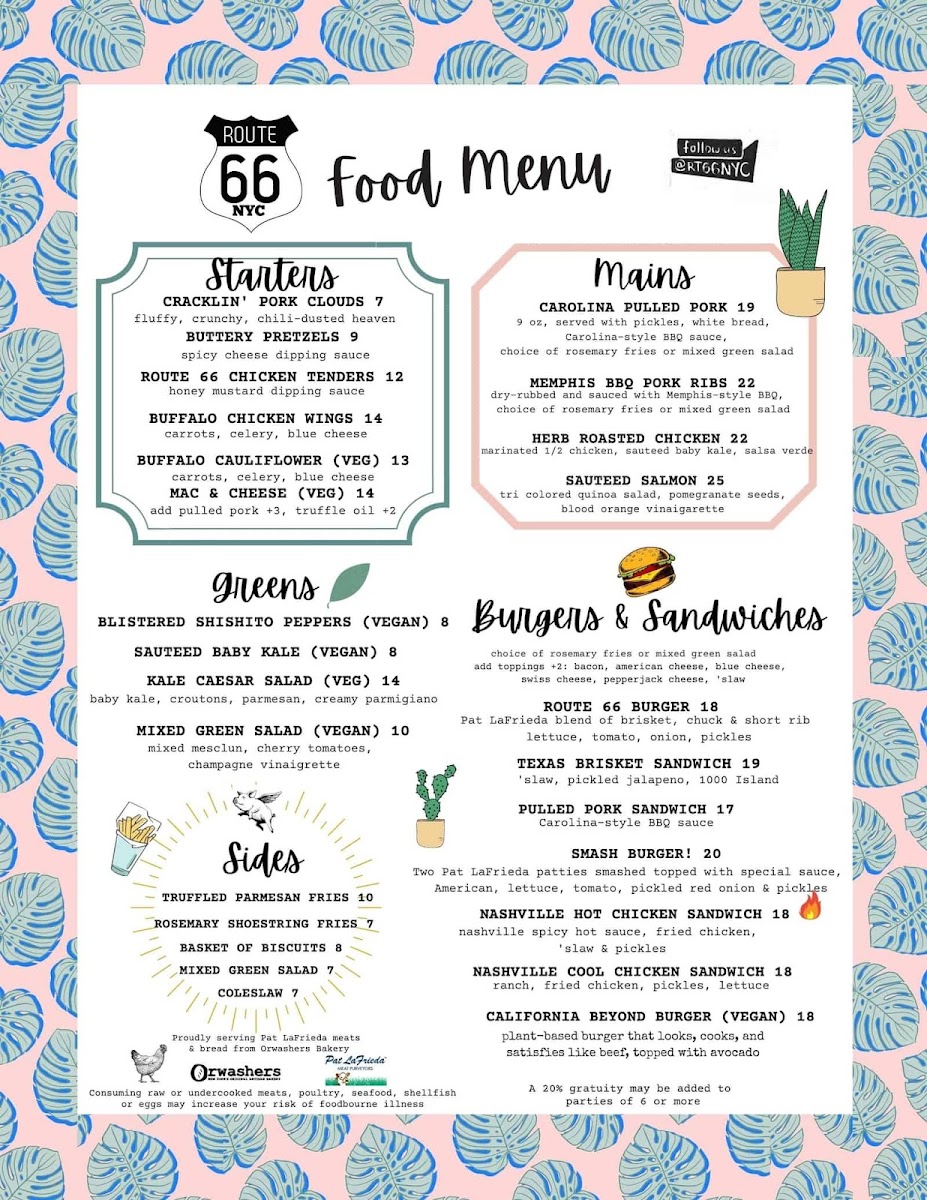 Route 66 Smokehouse Menu - Image 3