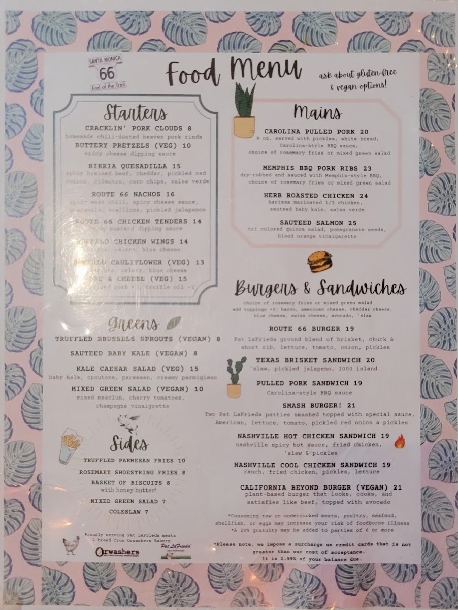 Route 66 Smokehouse Menu - Image 5